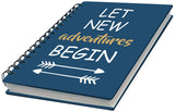 Accuprints Wiro Hard Bound A5 (6 By 9 Inch) Wiro Notebook Diary Ruled 200 Pages-80 Gsm Paper Pattern-Blue Adventure