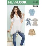 NEW LOOK Patterns Misses Tops with Bodice and Hemline Variations A (8101214161820) 6452