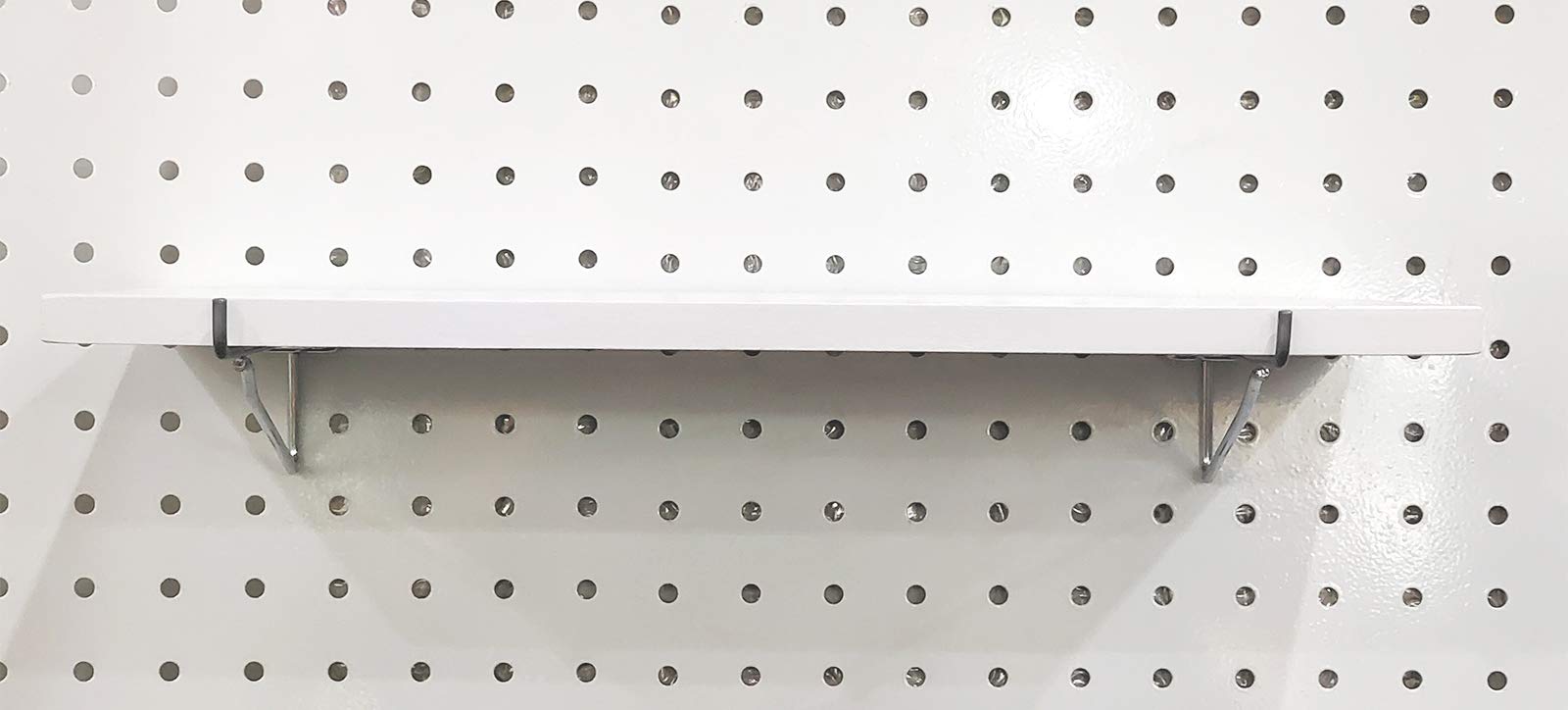 Menecor, Pegboard Shelves with Steel Pegboard Brackets Pegboard Accessories Organizer Pegboard Hooks for Home,Garage,Nursery