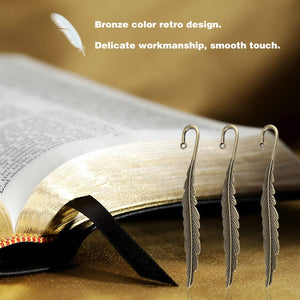 12pc Antique Tibetan Silver Carved Hook Bookmarks Handmade Office Stationery Gift