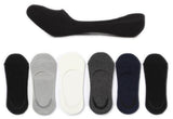 Me Stores MenS Solid Loafer Socks With Silicon Antiskit Support (Pack Of 6) (Multicoloured, Large)