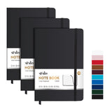 ViVin Lined Journal Notebooks for Work, 192 Pages, Medium 5.5 x 8.3 inch, College Ruled, A5 Hardcover Journaling Notebooks for W