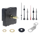 MovFlax 31 mm (1-1/4 inch) Long Shaft Quartz Silent Clock Movement Replacement for DIY Repair Clock with 2 Pairs Pointer Hands, 