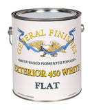 General Finishes Exterior 450 White Water Based Topcoat, 1 Gallon, Flat