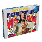 Renegade Game Studios Jigsaw Puzzle - Buddy Christ, 1000 Pieces, Poster Included, Linen Finish, Features The Uplifting Buddy Chr