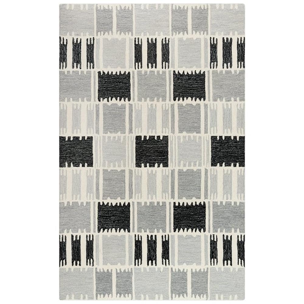 Alora Decor Rivera 8'9' X 11'9' Gray/Ivory/Charcoal Hand-Tufted Area Rug