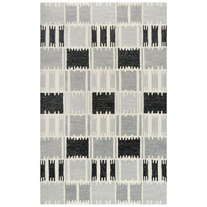 Alora Decor Rivera 8'9' X 11'9' Gray/Ivory/Charcoal Hand-Tufted Area Rug