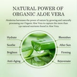 Aloderma 99% Organic Aloe Vera Gel For Face Made Within 12 Hours Of Harvest - Natural Hydrating Pure Aloe Vera Gel For Soothing