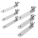 Neevolve Floating Shelf Bracket, 8 Inch 6PACK White Heavy Duty Shelf Bracket,Hidden Shelf Brackets 1/5 in Thick,L Brackets Suppo