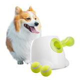 AFP Automatic Ball Launcher for Dogs Interactive Puppy Pet Ball Indoor Thrower Fetch Machine, 3 Balls Included (2 inch) for Smal