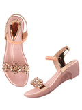 Shoetopia Women'S Girls-Fancy-903 Wedge Sandal-4 Kids Uk (Girls-Fancy-903-Pink)-Eu37,Pink,4,B0D4VP9S72