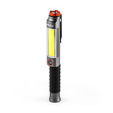 NEBO Big Larry 600 Rechargeable Work Light | 600 Lumens, 7 Light Modes, Magnetic COB Task Lamp & LED Flashlight, Waterproof, Ste