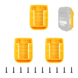 GIPFTYAG 3 Pack Battery Holder for Dewalt 20V Battery Mounts Dock Holder Fit for DCB200 DCB201 DCB202 DCB203 DCB204(w/24 Screws,
