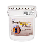 Sashco Transformation Log and Timber Stain, 5 Gallon Pail, Brown Tone Medium (Pack of 1)