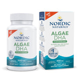 Nordic Naturals Algae DHA - 90 Soft Gels - 500 mg Omega-3 DHA - Certified Vegan Algae Oil - Plant-Based DHA - Brain, Eye & Nervo