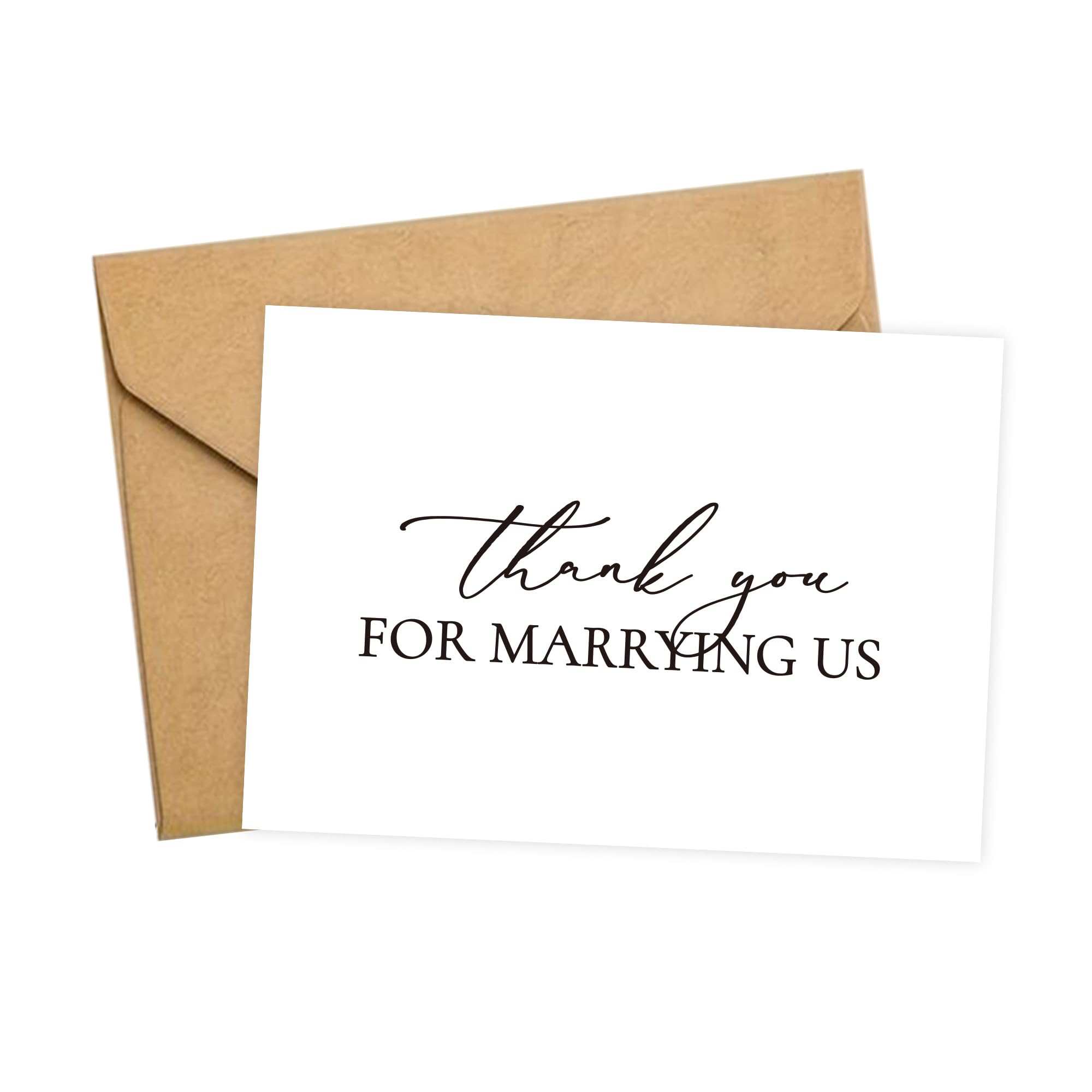GroomBrideGifts Wedding Day Card, Thank You for Marrying Us, Wedding Best Officiant Ever Gift