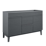 Modway Render 48 Double Sink Compatible (Not Included) Bathroom Vanity Cabinet in Gray