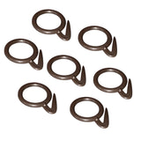 MEI 1.25 Inch Curtain Rings Suitable for 1 Inch Rod | Durable Rings for Hanging Curtains | Perfect Round Curve Shape Smooth Runn