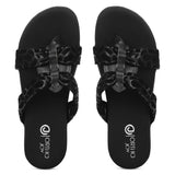 Ortho Joy Fancy Doctor Slipper || Orthopedic Fashionable Slipper For Women,Black,8,B0CCYT8CVX