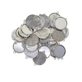 Ilsmysutra 50Pieces Tibetan Silver Round Pendant Blank Cabochon Base Setting Trays 12Mm |Crafts | Beads & Jewelry Making | Charm