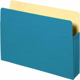 Accordion Pocket,31/2 Exp,113/4x91/2,Blue