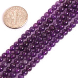 GEM-Inside Genuine Amethyst Gemstone Loose Beads AAA Grade 4mm Natural Dark Purple Crystal Energy Stone Power Beads for Jewelry 