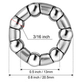 Jaceyon Bicycle Bearing 3/16 x 7 Bike Wheel Bearings Retainer, Replacement Bike Parts 4Pcs Repair Accessories for Bike Front R
