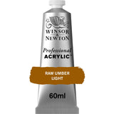 Winsor & Newton Professional Acrylic Paint, 60ml (2oz) Tube, Raw Umber Light