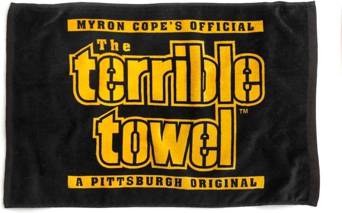 Alberts Gifts Myron Cope's Official Terrible Towel - Black