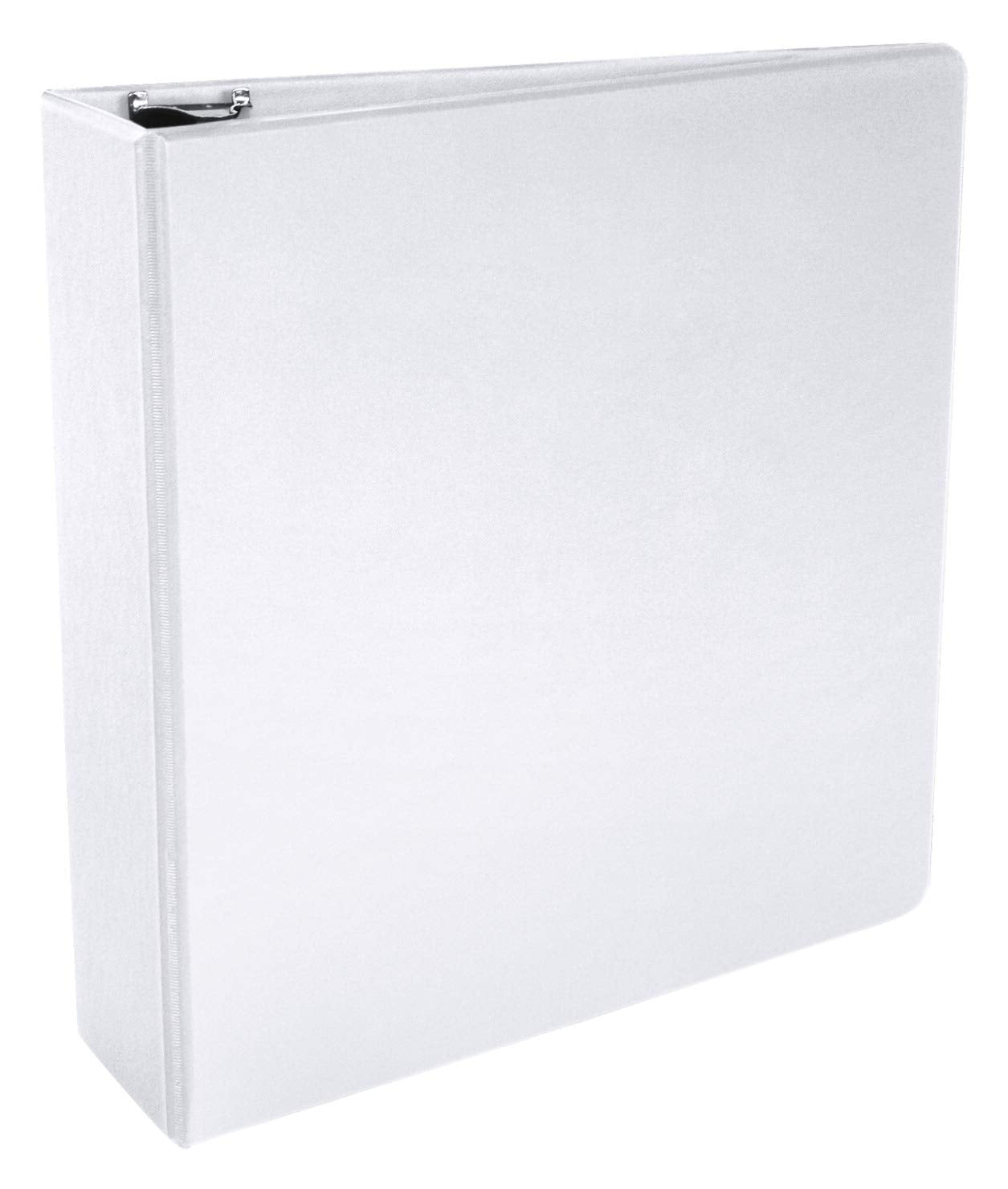 School Smart Polypropylene D-Ring Binder, 3 Inches, White