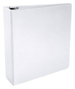School Smart Polypropylene D-Ring Binder, 3 Inches, White