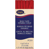 Wrights Products Double Fold Bias Tape 1/4 X4yd, Red