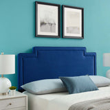 Modway MOD-6576-NAV Transfix Performance Velvet King/California King Headboard, Navy