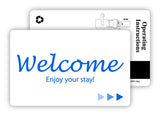 Hotel & Motel Popular WELCOME Magnetic Stripe Key Cards 500 per case
