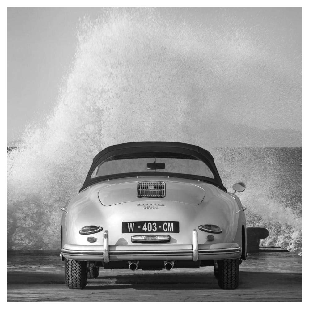 Ocean Waves Breaking On Vintage Beauties (Bw Detail 2)-Paper Art-42,,X42,,