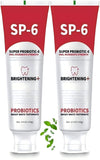 Sp-6 Probiotic,WhiteningToothpaste,ContainingProbiotic Whitening Fluorine-Free, Refreshing Mint Flavor, Whitening Toothpaste (2P