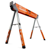 Bora Portamate Speedhorse XT Adjustable Height SawhorseSingle Piece Stand with 3036 inch adjustable Legs,Metal Top for 2x4,Hea