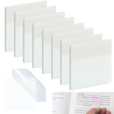 YOUDEFUL Transparent Sticky Notes, 3x3 Clear Sticky Notes, Waterproof Translucent Sticky Note Pads for Books Annotation, SeeT