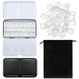 Zonon 51 Pcs Watercolor Paint Palette and Half Pans Set Watercolor Tin Box, Metal Palette Paint Case with Lid Empty with Storage