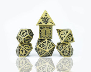 Dice Set - Illusory Metal - Gold (7)