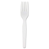 Genuine Joe Heavyweight White Plastic Forks (Pack of 4000)
