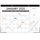 Wall Calendar 2025-2026, 18 Month Calendar from July 2025 to December 2026 Large Desk Calendar with Twin-Wire Binding for Home O