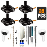 iParto 4 Pack Joystick Replacement for Oculus Quest 2 Controller Thumb Stick Replacement for Meta Quest 2 Left/Right Joystick An