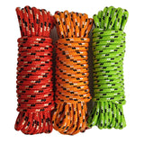 Diamond Braided Polypropylene Rope Nylon Rope Mix Thick Heavy Duty Ropes 1/4 inch 25ft High Strength Rope Perfect for Clothesrop