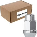 DPAccessories Chrome 1/2-20 Lug Nuts | Closed End Bulge Acorn | 36mm (1.4) Tall | 19mm (3/4) Hex | Bulk Box of 100 | D3112-HT-23