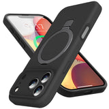 Designed for iPhone 17 Pro Max Case with Magnetic Invisible Stand, [Compatible with Mag-Safe][Full Camera Protection]Liquid Sili