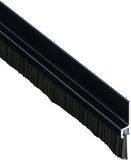 Pemko 085576 18061DNB84 Brush Seal Meeting Stile, Dark Bronze with Black Brush Insert, 1 Width, 84 Length, Dark Bronze