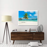 Tropical Beach, Seychelles (Detail)-Paper Art-50,,X38,,