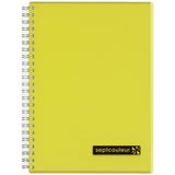 Spiral And Wirebound Notebook Maruman Sept Couleur A5(7Mm Rule) N572B04 Yellow 80 Sheets