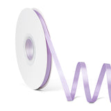 Laferri Orchid Satin Ribbon,1/4 X 50 Yards,Double Faced Thin Fabric Light Purple Ribbon Use for Gift Wrapping DIY Craft Floral B
